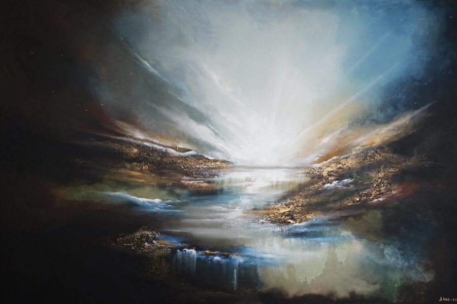 First sunset   100x150