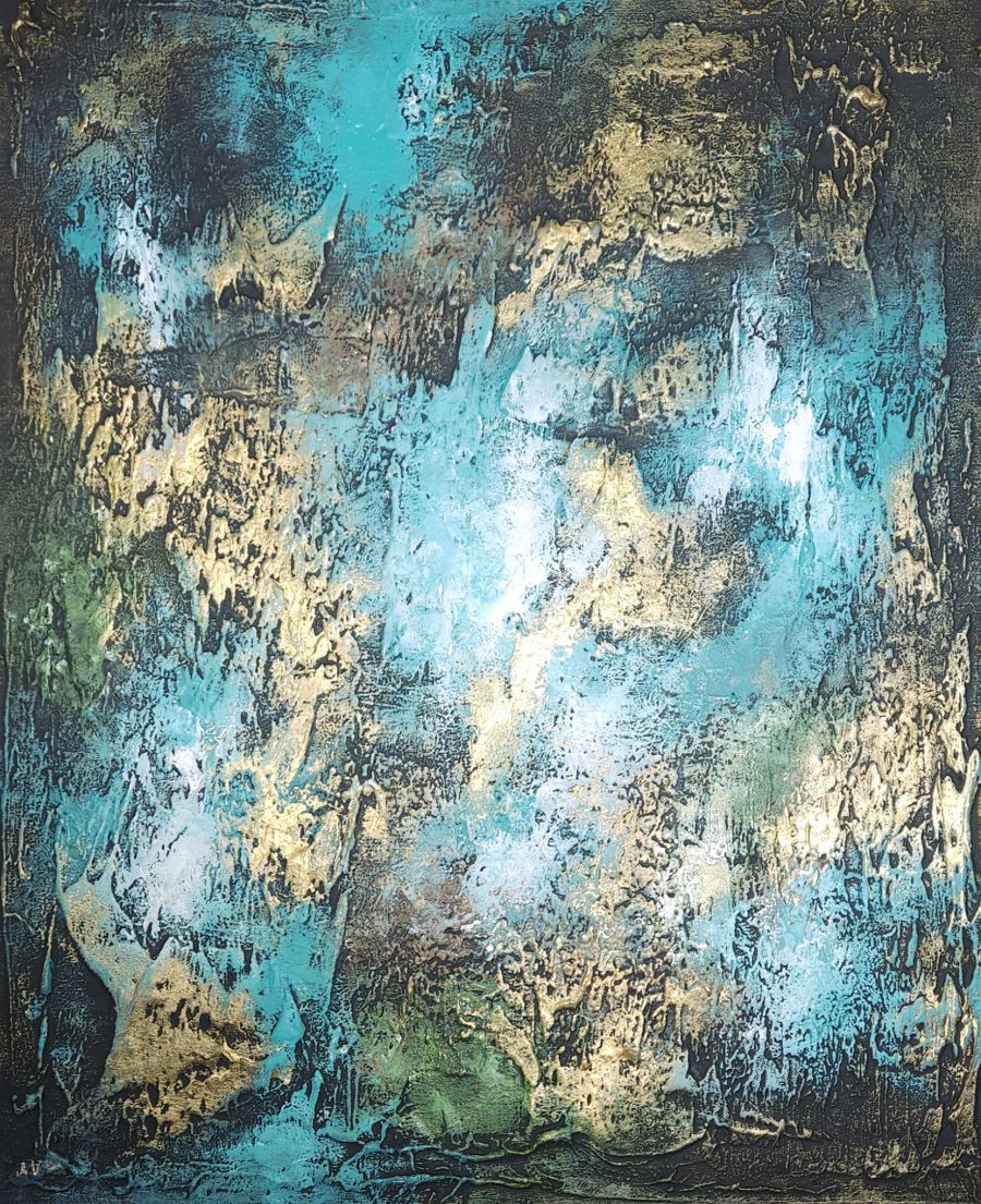 Shades of the sea   65x55