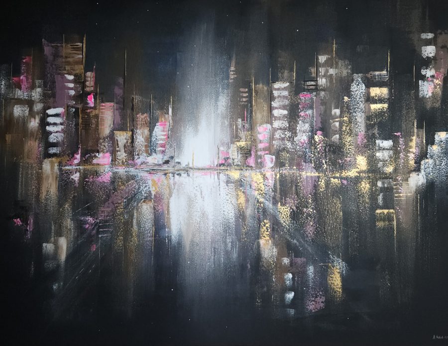 Pink city nights  89x116