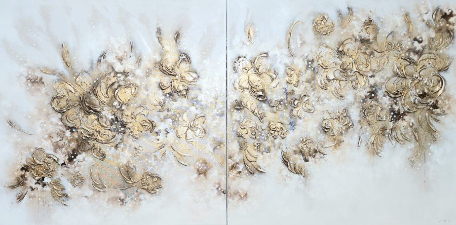 Golden Flowers   80x160