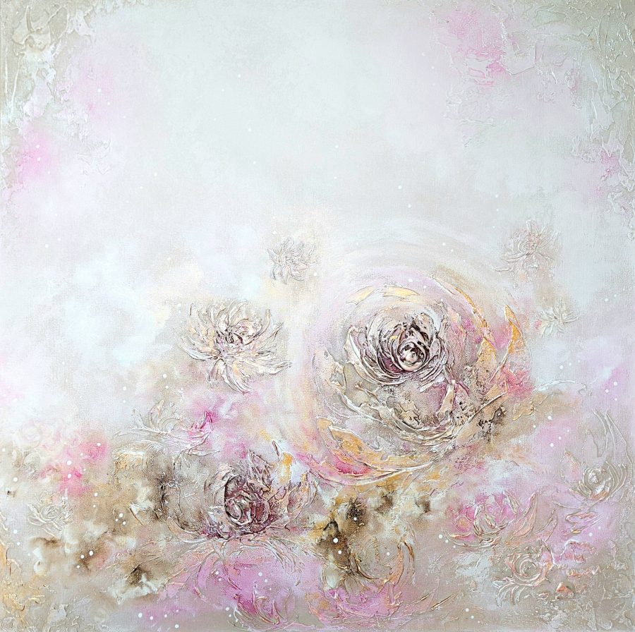 WildRoses 1, 80x80  (Currently on the exhibition Vuojoen mansion)