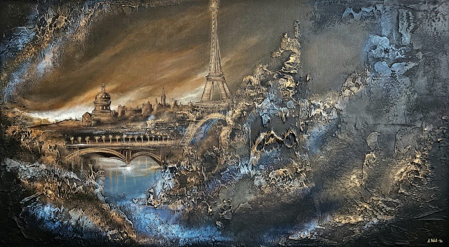 Never sleeping city   75x135