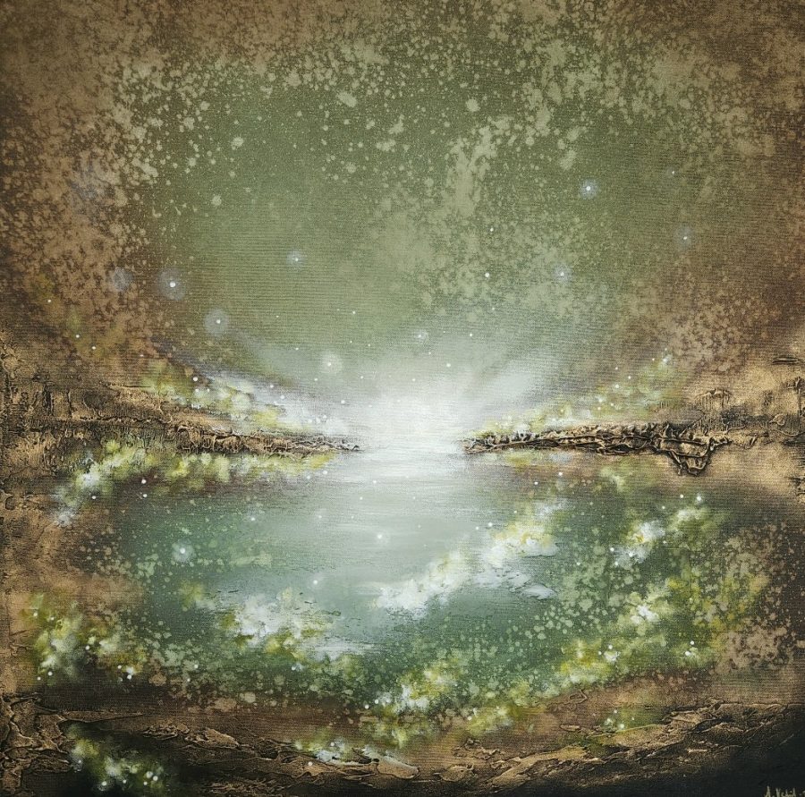 The Enchanted pond   80x80