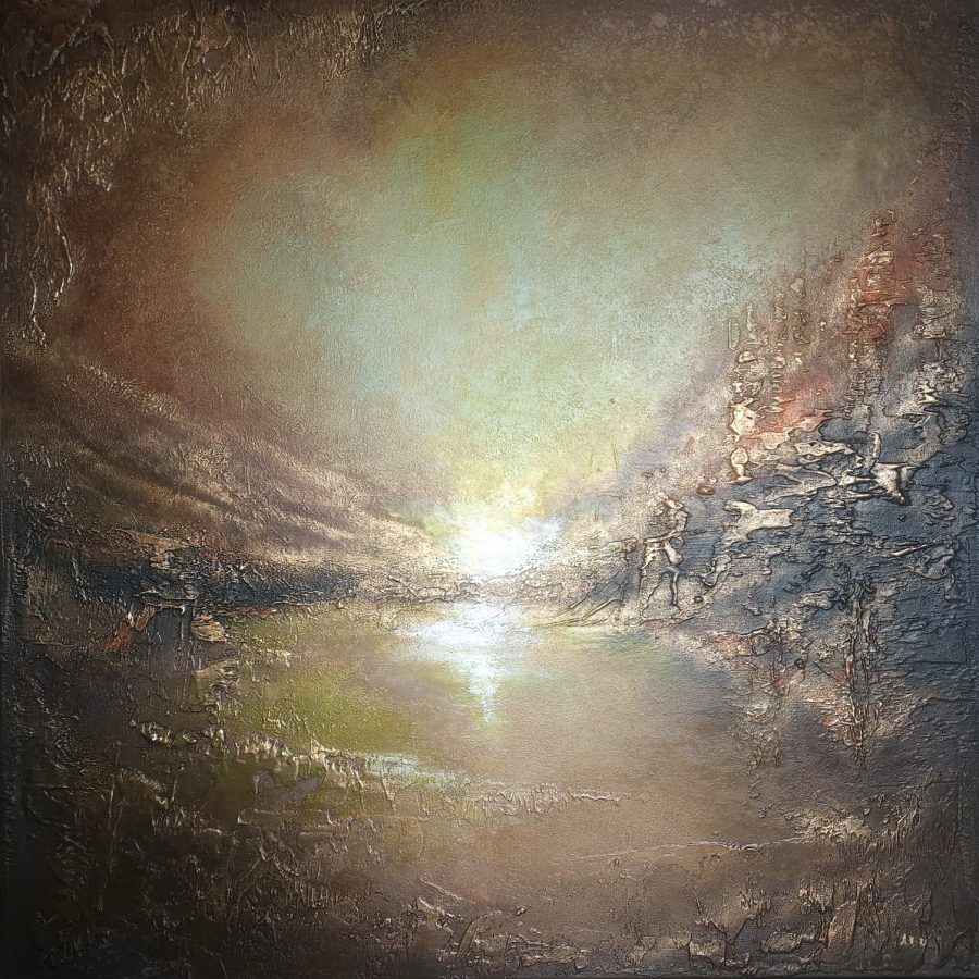 The hidden glow  80x80