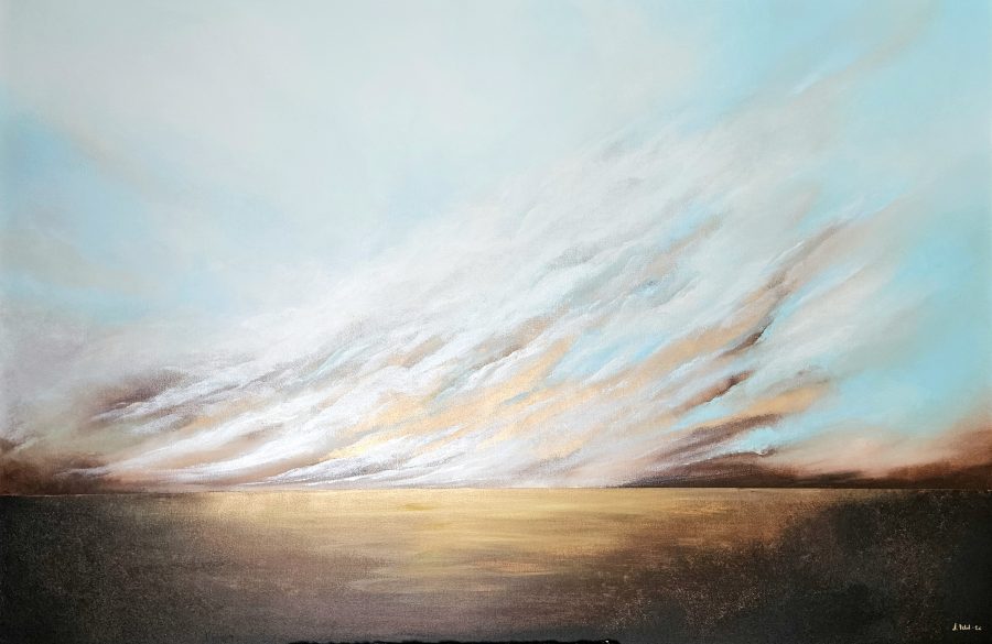 Under a golden sky 120x180